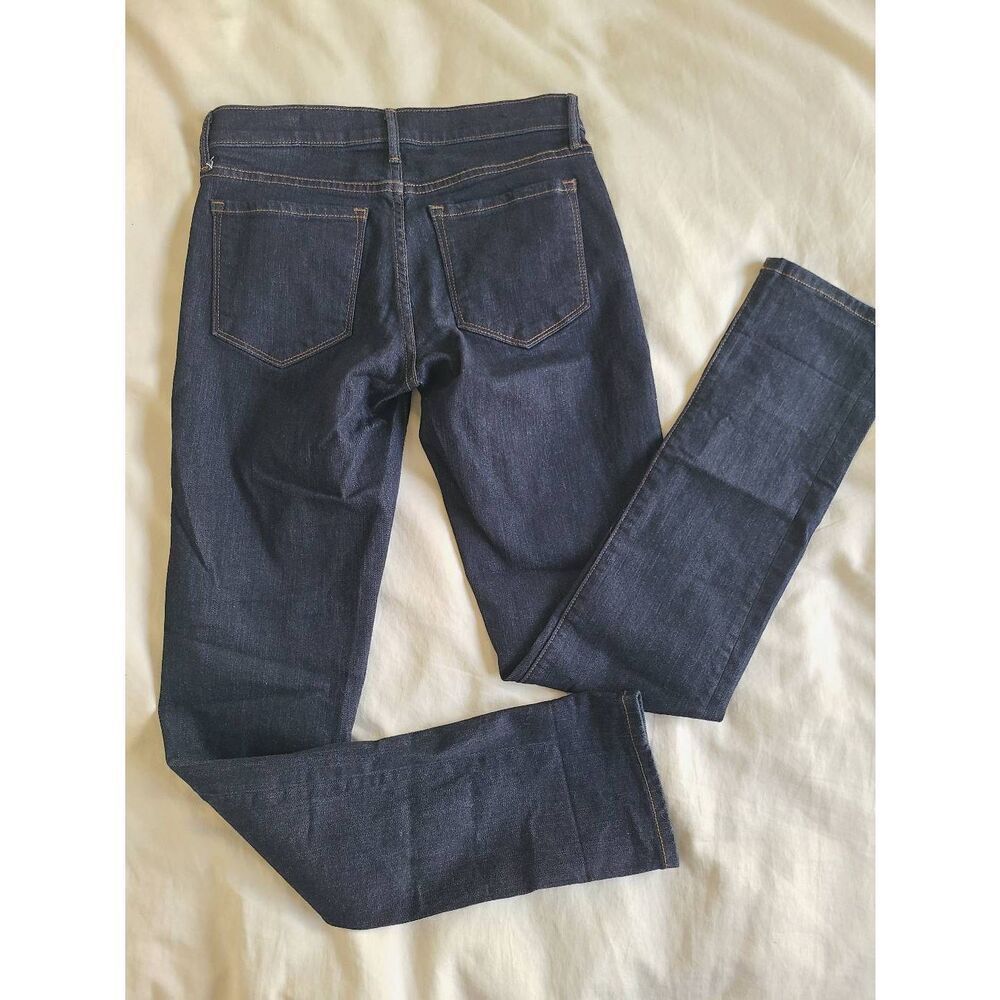 Banana Republic Girlfriend Jeans Womens 25 Blue Denim Straight Skinny Outdoor - Picture 6 of 6